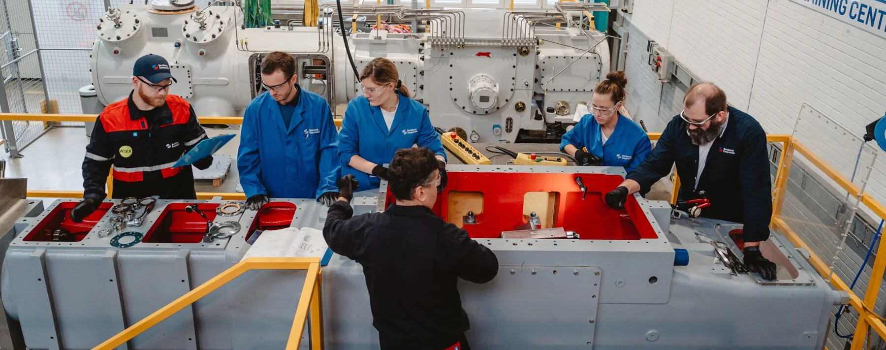 Training situation for process gas compressors