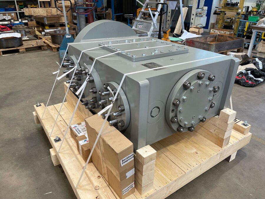 Newly designed compressor cylinder ready for delivery