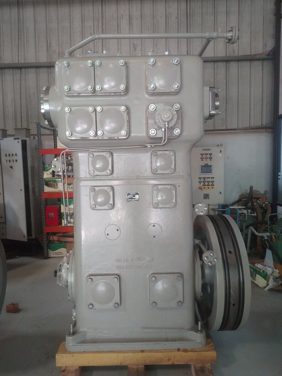 Completely refurbished 30-year-old compressor before delivery to customer