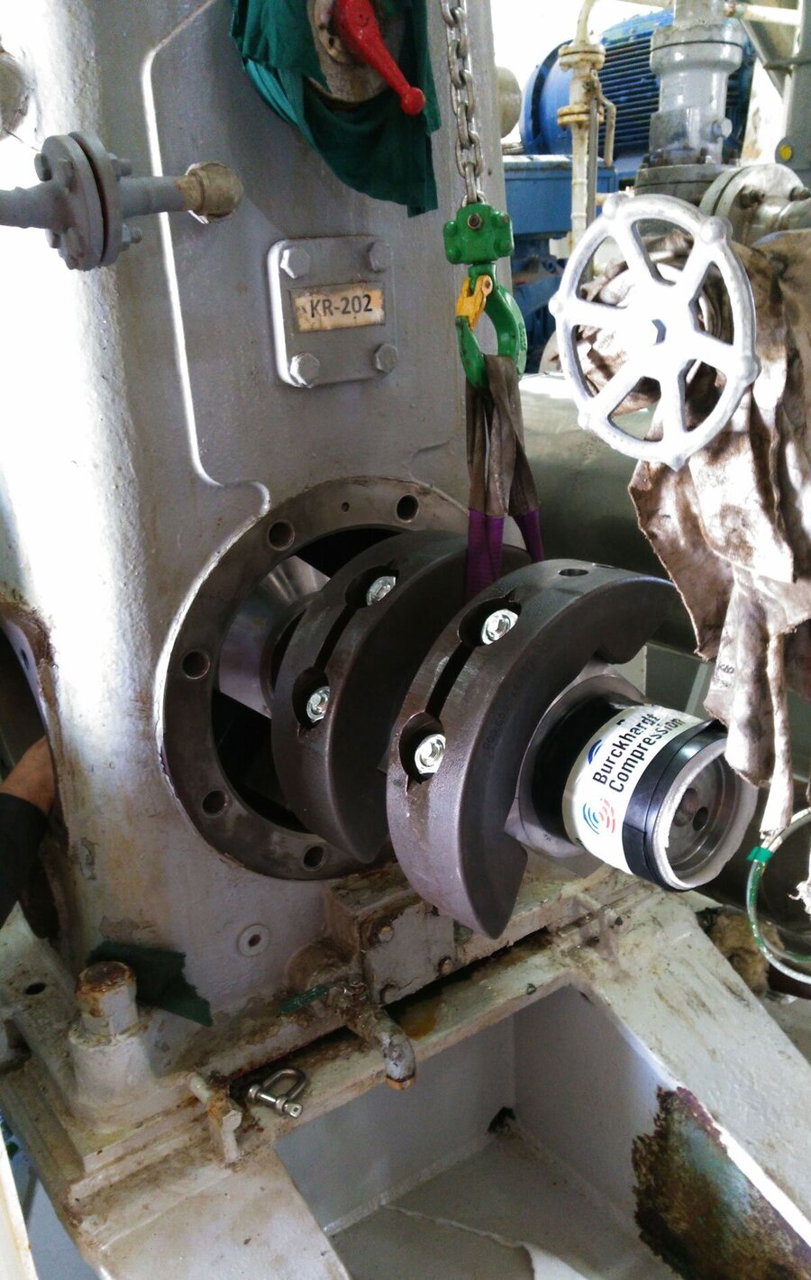 Installation of new crankshaft