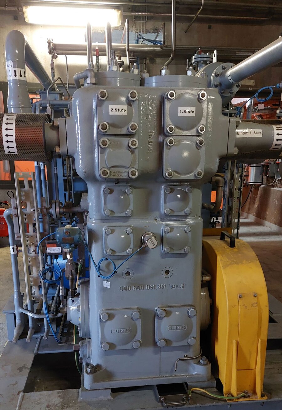 Fully overhauled compressor skid installed at customer’s plant