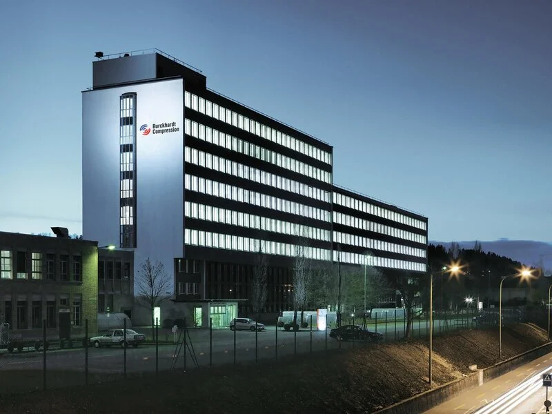 Burckhardt Compression AG facility by night