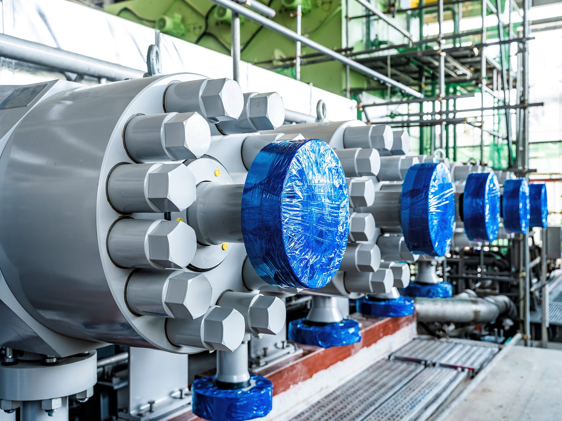 Hyper compressor being installed at customer site