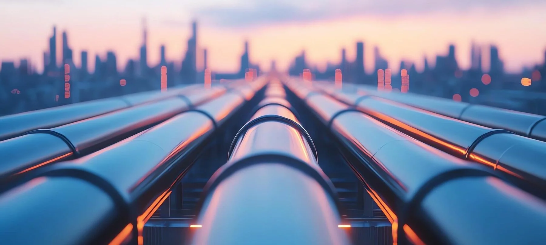 Gas processing plant pipelines