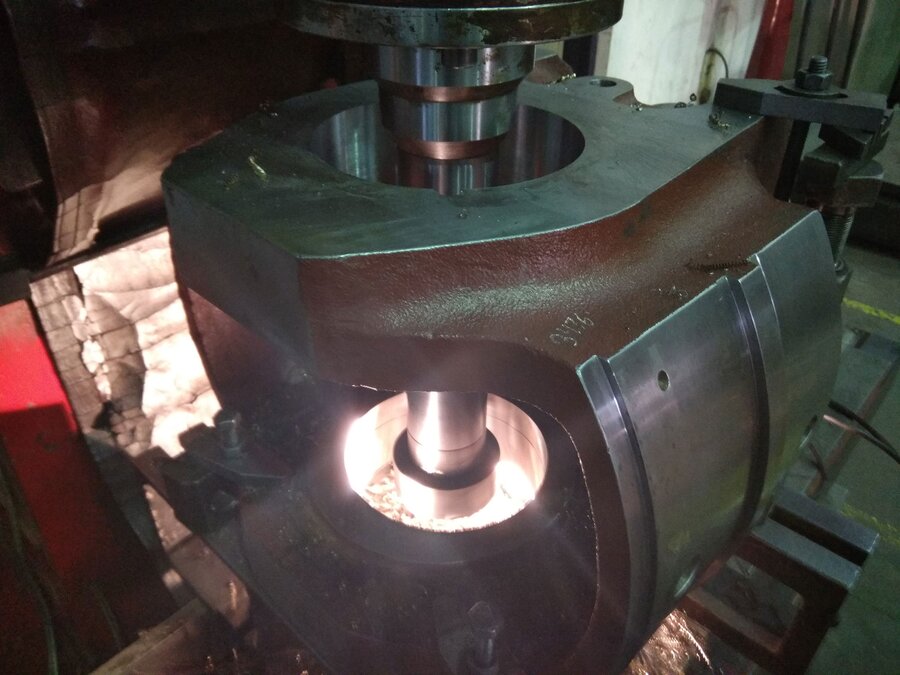 Re-machining modification crosshed