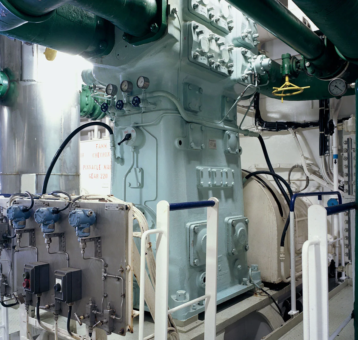 Ammonia compressor at plant