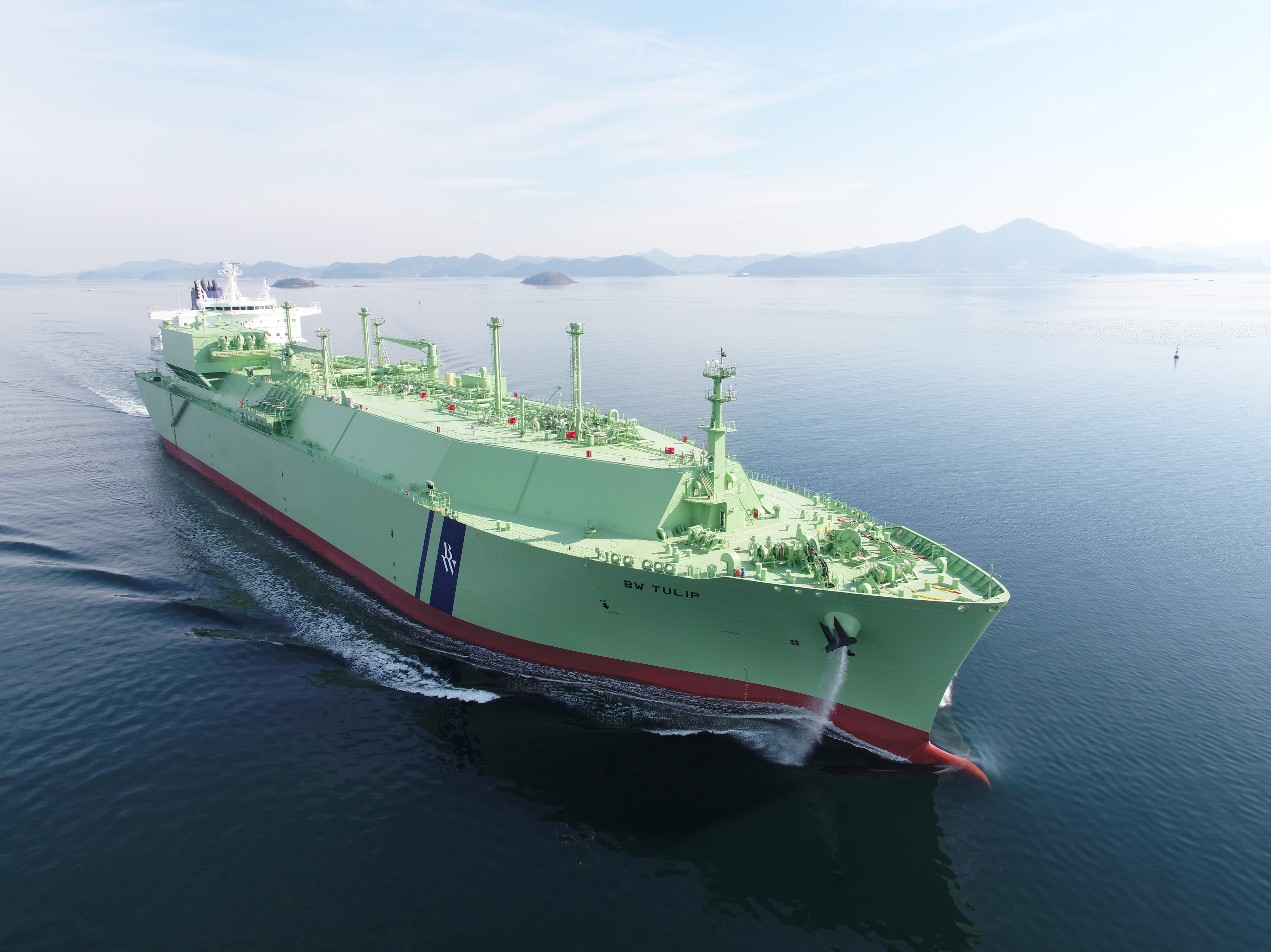 The LNG carrier ship Tulip from BW Group LNG carrier ship from BW named Tulip