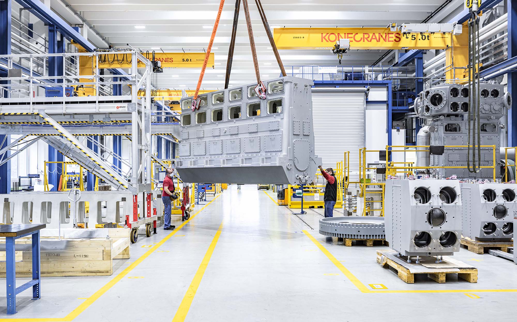 Laby-GI compressor being assembled at Winterthur manufacturing plant