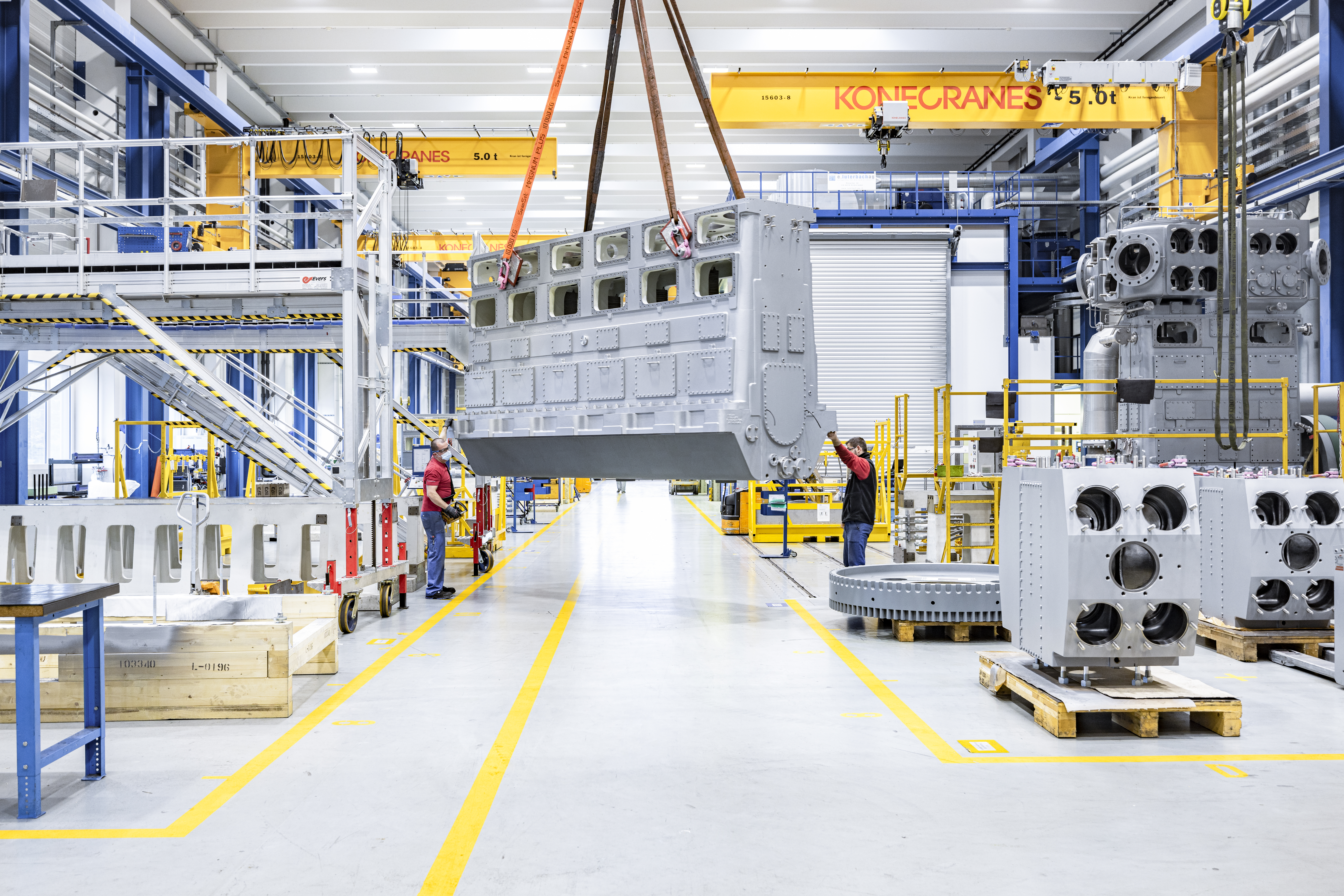Laby-GI compressor being assembled at Winterthur manufacturing plant