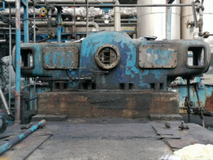 Compressor on site before repair